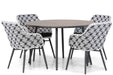 Lifestyle Crossway/Matale 125 cm rond dining tuinset 5-delig - 17307