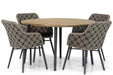 Lifestyle Crossway/Montana 130 cm rond dining tuinset 5-delig - 9945