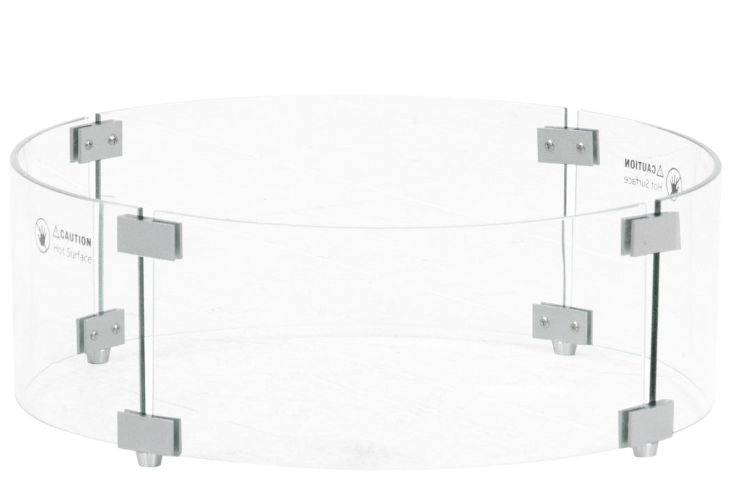 Lifestyle glasset rond voor inbouwbrander