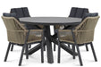 Lifestyle Verona/Livorno 125 cm dining tuinset 5-delig - 21233