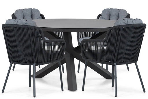 Santika Tendenza/Livorno 125 cm dining tuinset 5-delig - 21605