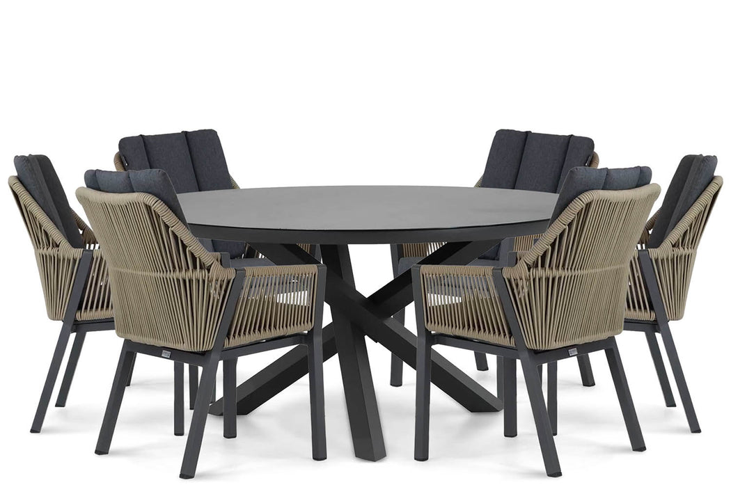 Lifestyle Verona/Livorno 150 cm dining tuinset 7-delig - 21234