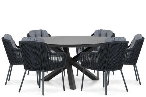 Santika Tendenza/Livorno 150 cm dining tuinset 7-delig - 21606