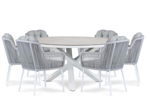 Santika Tendenza/Livorno 150 cm dining tuinset 7-delig - 21291