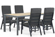 Lifestyle Marseille/Borello 180 cm dining tuinset 5-delig - 20787