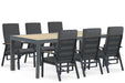Lifestyle Marseille/Rosarno 214/273 cm dining tuinset 7-delig - 21686