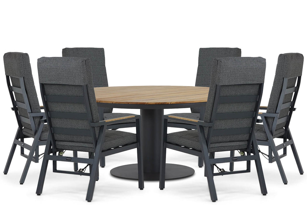 Lifestyle Marseille/Salerno 160 cm dining tuinset 7-delig - 21687