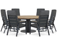 Lifestyle Marseille/Salerno 160 cm dining tuinset 7-delig - 21687