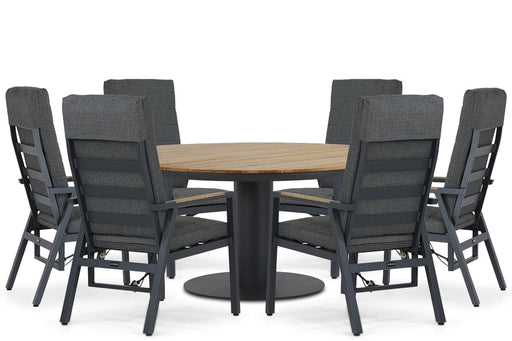 Lifestyle Marseille/Salerno 160 cm dining tuinset 7-delig - 21687