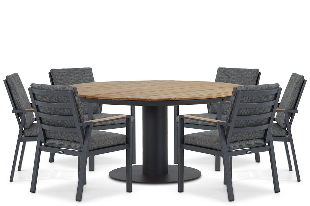 Lifestyle Marseille/Salerno 160 cm dining tuinset 7-delig