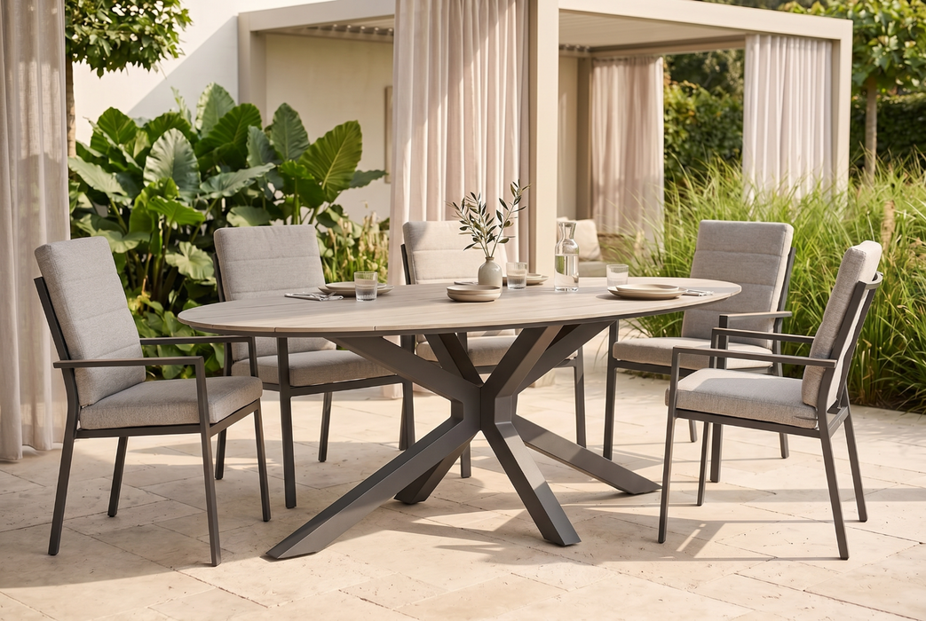Lifestyle Matara dining tuintafel ellipse 220 x 115 cm