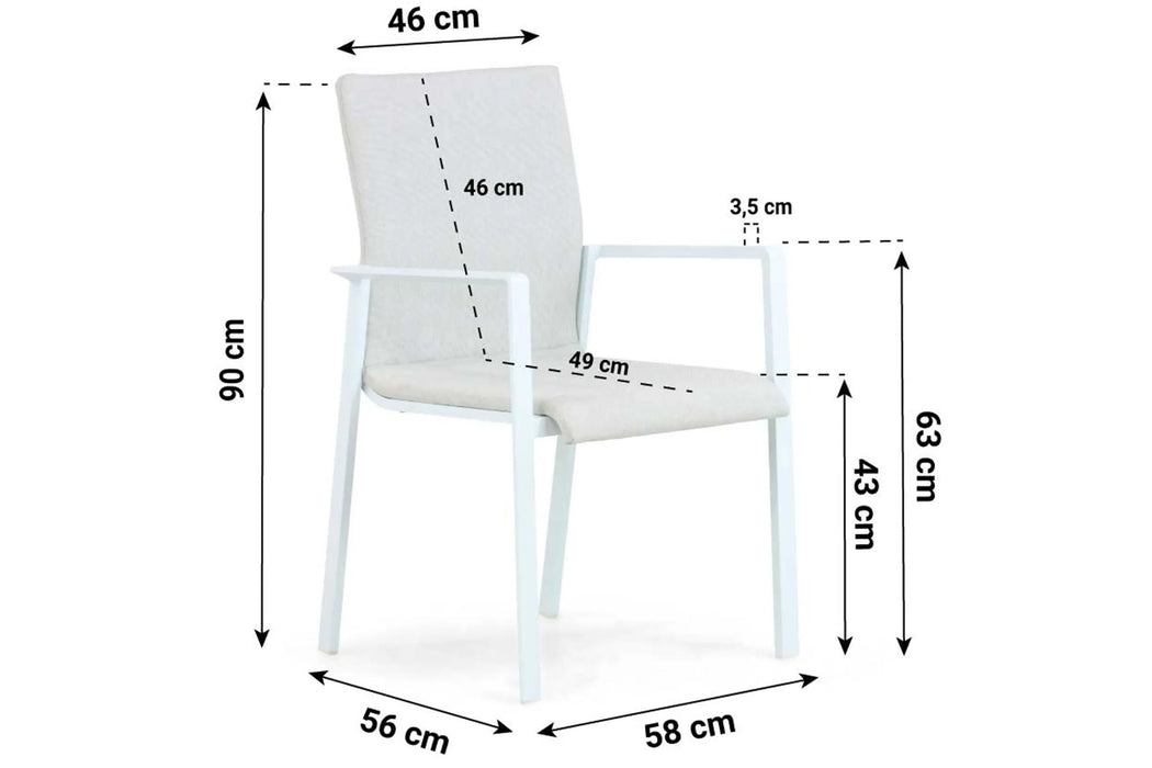 Lifestyle Rome dining tuinstoel - 22021