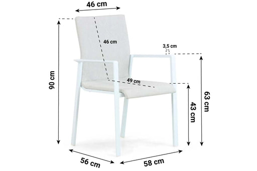Lifestyle Rome dining tuinstoel - 22021