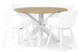 Lifestyle Salina/Wellington 120 cm rond dining tuinset 5-delig
