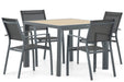 Lifestyle Sella/Borello 100 cm dining tuinset 5-delig
