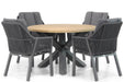 Lifestyle Verona/Rockville 120 cm dining tuinset 5-delig