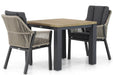 Lifestyle Verona/Veneto 90 cm dining tuinset 3-delig - 17459