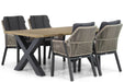 Lifestyle Verona/Cardiff 180 cm dining tuinset 5-delig - 17518