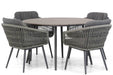 Lifestyle Western/Matale 125 cm rond dining tuinset 5-delig - 17308