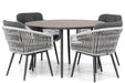 Lifestyle Western/Matale 125 cm rond dining tuinset 5-delig - 17310