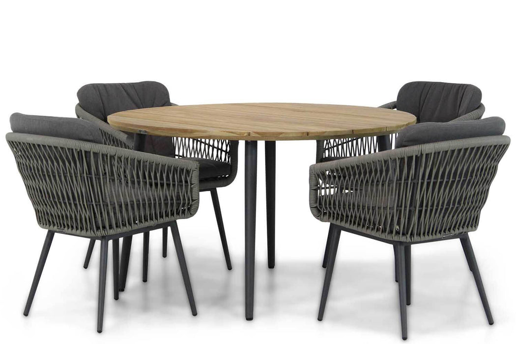 Lifestyle Western/Montana 130 cm rond dining tuinset 5-delig - 9936