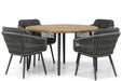 Lifestyle Western/Montana 130 cm rond dining tuinset 5-delig - 9936