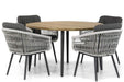Lifestyle Western/Montana 130 cm rond dining tuinset 5-delig - 10023