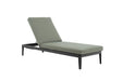 Lifestyle Mateo ligbed met kussen antraciet/moss green