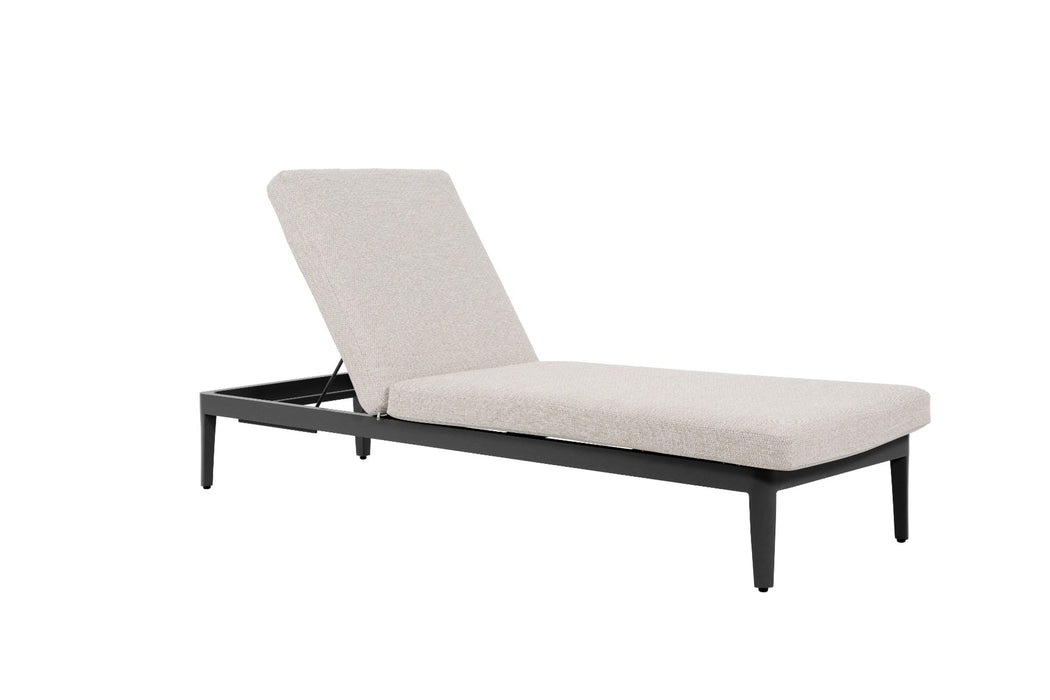 Lifestyle Mateo ligbed met kussen antraciet/sandy