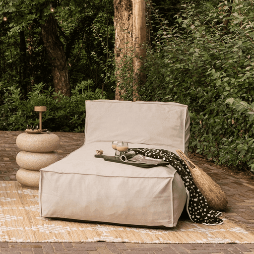 WOOOD Outdoor Ligbed Velora Olefin stof - Zand - ThatLyfeStyle