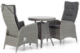 Garden Collections Lincoln/Bolton 70 cm dining tuinset 3-delig