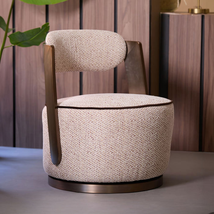 Light & Living Fauteuil Kemena - Crème