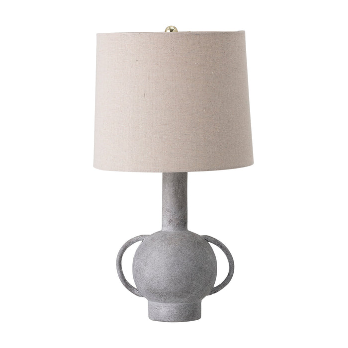 Bloomingville Tafellamp Kean Terracotta en linnen, 59cm hoog - Grijs