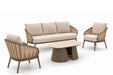 Apple Bee Pine Key/Miyoura stoel-bank loungeset 4-delig - 27194