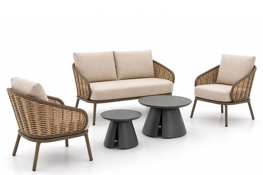 Apple Bee Pine Key/Cayora 50/80 cm stoel-bank loungeset 5-delig - 27187
