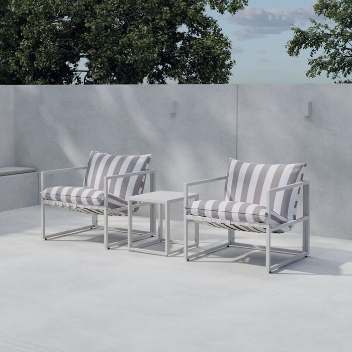 Nohr Loungeset Kandie Met 2 stoelen en tafel - Beige