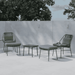 Nohr Loungeset Shiquita Met 2 stoelen, voetenbankje en tafel - Bruin - ThatLyfeStyle