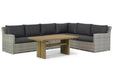 Garden Collections Giardino/Brighton 140 cm dining loungeset 5-delig