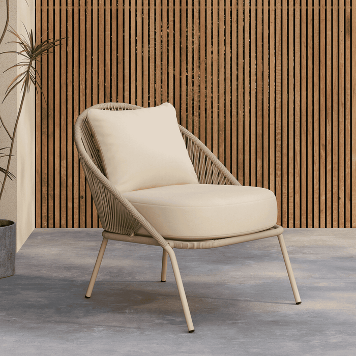 Nohr Loungestoel Karlene - Beige - ThatLyfeStyle