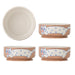 Bloomingville Schaal Missy Set van 4 stuks - Meerkleurig