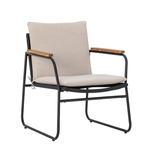 Bloomingville Loungeset Hampton Gevlochten koord - Zwart - ThatLyfeStyle
