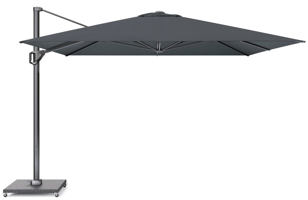 Platinum Challenger zweefparasol 350x350 cm T1 Telescope (excl. voet) Faded Black