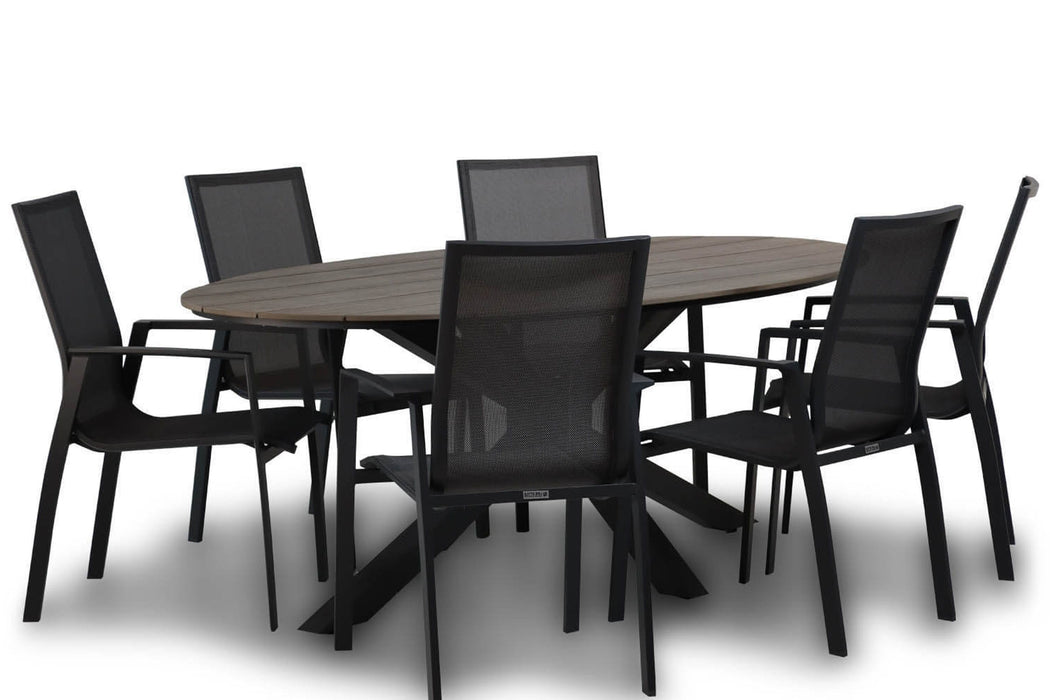 Lifestyle Ultimate/Matara 220 cm dining tuinset 7-delig
