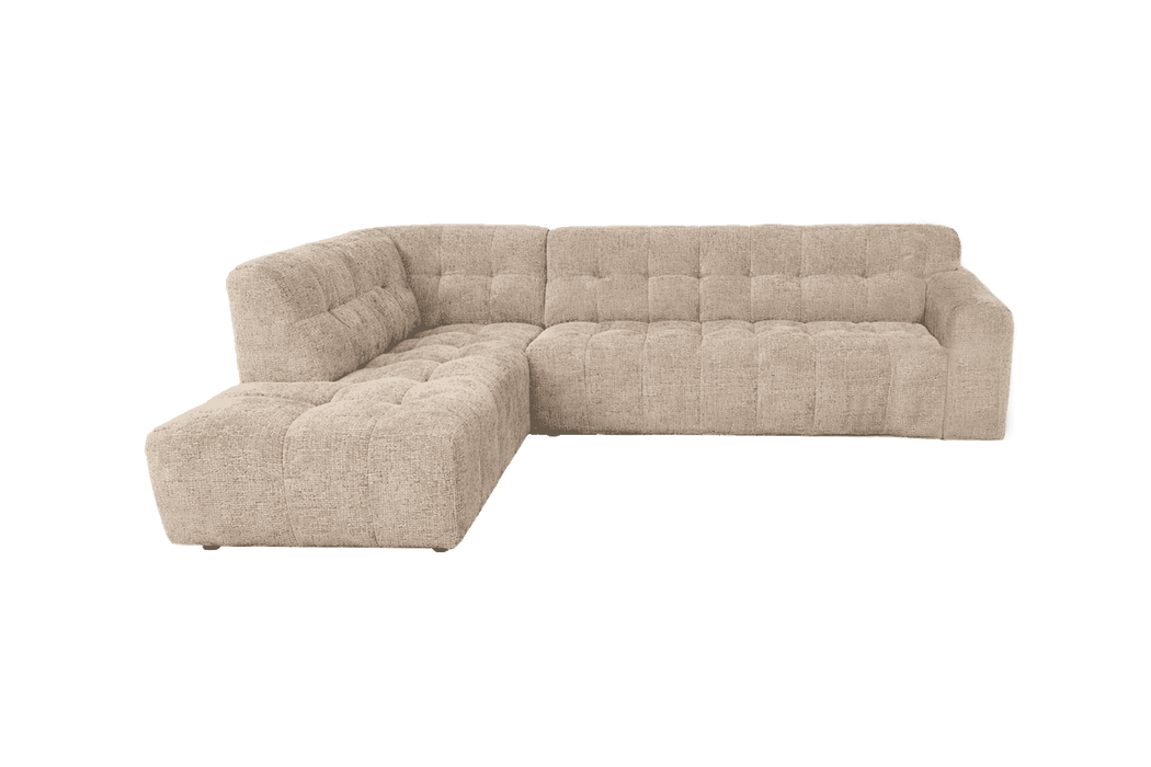 Tower Living 3-zits Hoekbank Memphis Links, 299cm, Haga stof - Beige