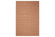 Vloerkleed Metro beige/red 160x230 cm