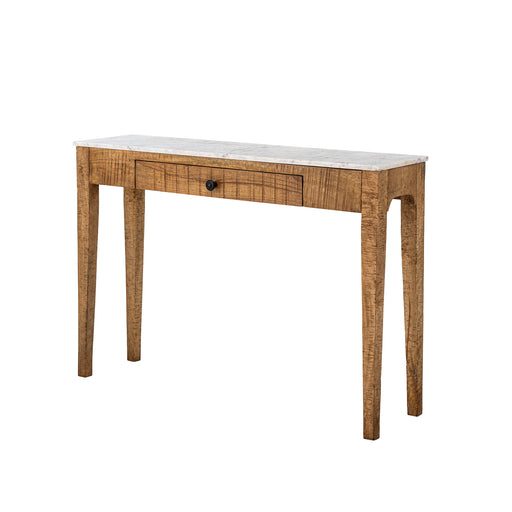 Bloomingville Sidetable Hauge Marmer en mangohout, 110cm - Bruin - ThatLyfeStyle