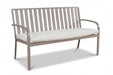 Milan Alu 3-seater bench Taupe