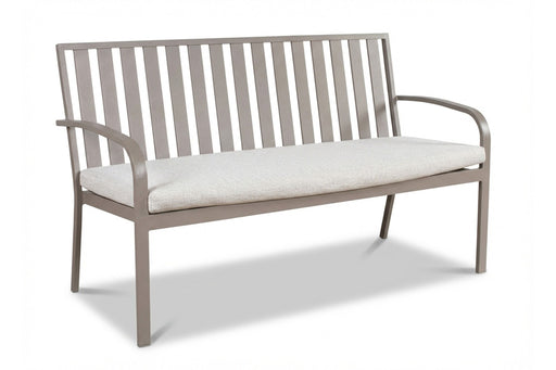 Milan Alu 3-seater bench Taupe