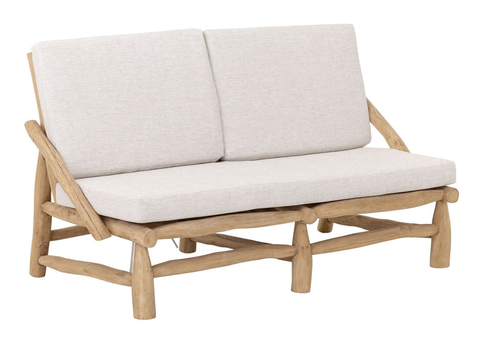 MUST Living Loungebank Blue Marlin Teakhout, 120cm - Beige