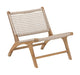 MUST Living Fauteuil Winston Teakhout en touw - Naturel